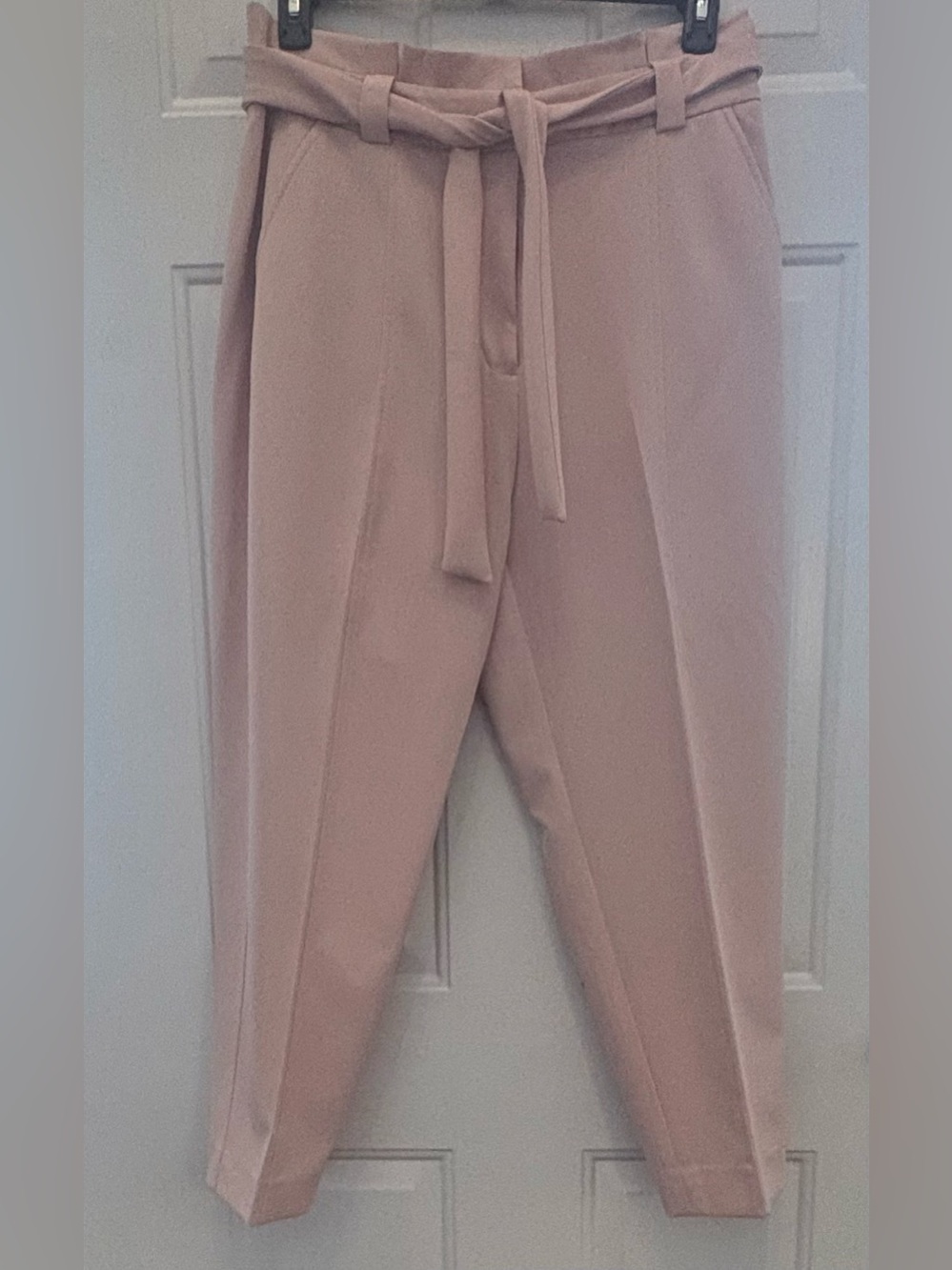 White House Black Market Blush Pink Cropped Straight Pants